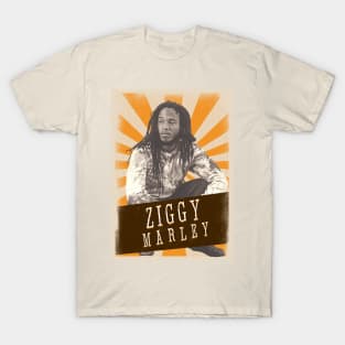 Vintage Aesthetic Ziggy Marley Reggae T-Shirt